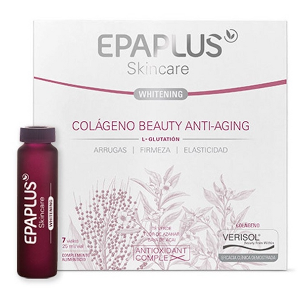 Epa-plus Skincare Whitening Colágeno Beauty Antiaging 7 Viales x 25 ml