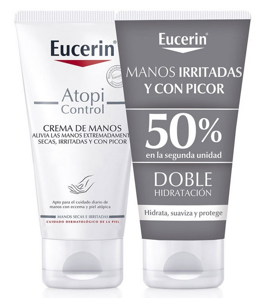 Eucerin AtopiControl Crema de Manos 2x75 ml