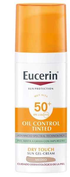 Eucerin Fotoprotector Facial Oil Control Dry Touch SPF50+ Color 50 ml