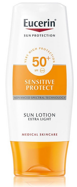 Eucerin Loción Extra Light Sensitive Protect SPF50+ 150 ml