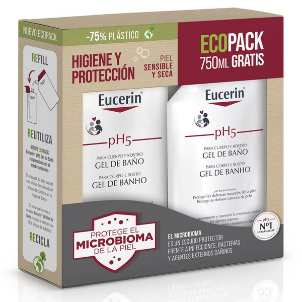 Eucerin pH5 Ecopack Gel 1 L + 750 ml