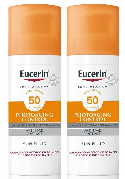 Eucerin Sun Fluid Photoaging Control SPF50+ 2x50 ml