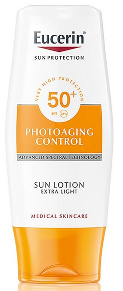 Eucerin Sun Loción Solar Extra Light Photoaging Control SPF50+ 150 ml