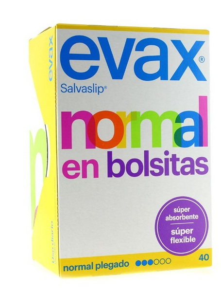 Evax Salvaslip Normal Flexible 40 uds en Bolsita