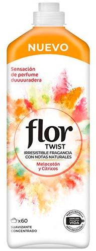 Flor Twist Suavizante Concentrado Melocotón y Cítricos 78 dosis