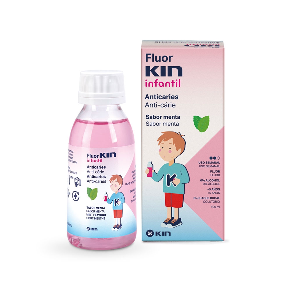 Fluor Kin 0,2% Infantil Semanal Colutorio Bucal 100 ml