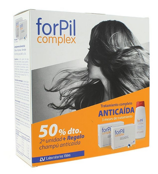 Forpil Complex 90+90 Cápsulas + Champú Anticaída 200 ml