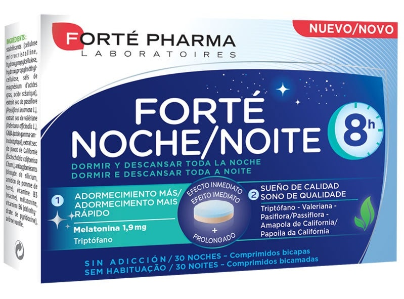 Forté Pharma Forté Noche 8H 30 Comprimidos Bicapa