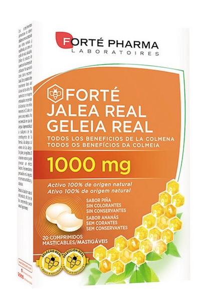 Forté Pharma Jalea Real Sabor Piña 20 Comprimidos Masticables