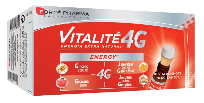 Forté Pharma Vitalité 4G Energy Viales 10 Shots
