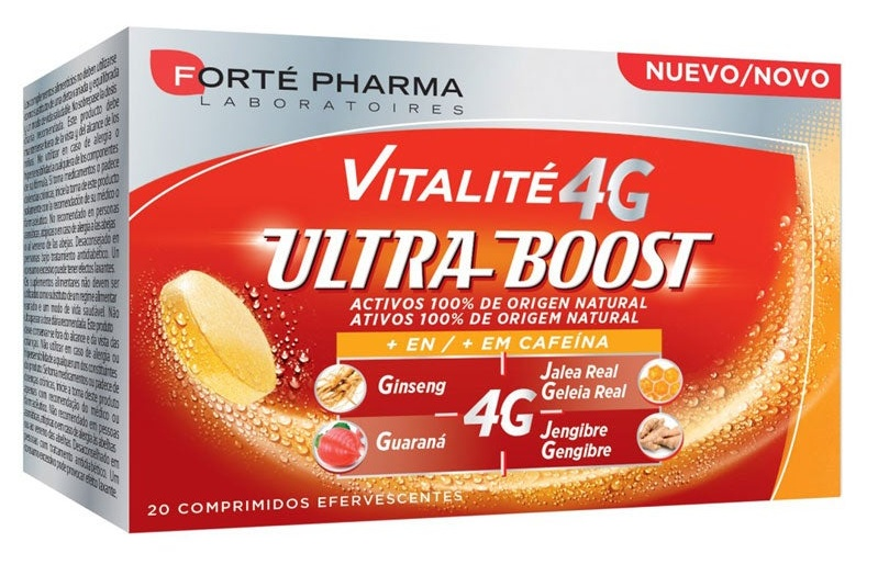 Forté Pharma Vitalité 4G Ultra Boost 20 Comprimidos Efervescentes