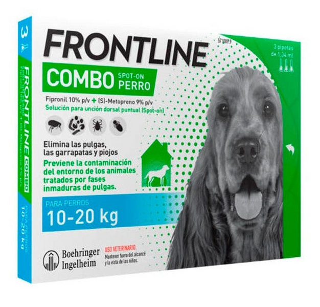 Frontline Spot On Combo Perros 10-20 kg Monopipeta x 3Uds