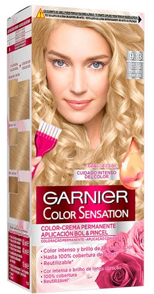 Garnier Color Sensation Tinte Tono 9.13 Rubio Beige Cristalino