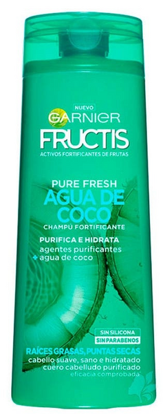 Garnier Fructis Champú Pure Fresh Agua de Coco Garnier 360 ml