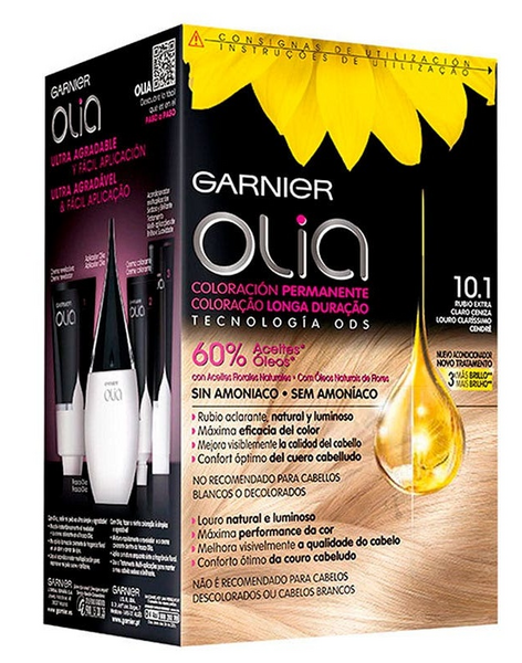 Garnier Olia Tinte Tono 10.1 Rubio Extra Claro Ceniza