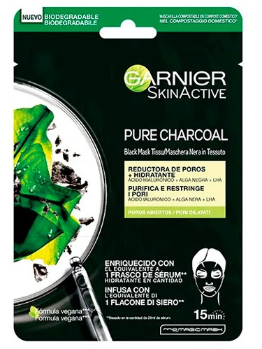 Garnier Skin Active Mascarilla Facial Tejido Efecto Détox 1 ud
