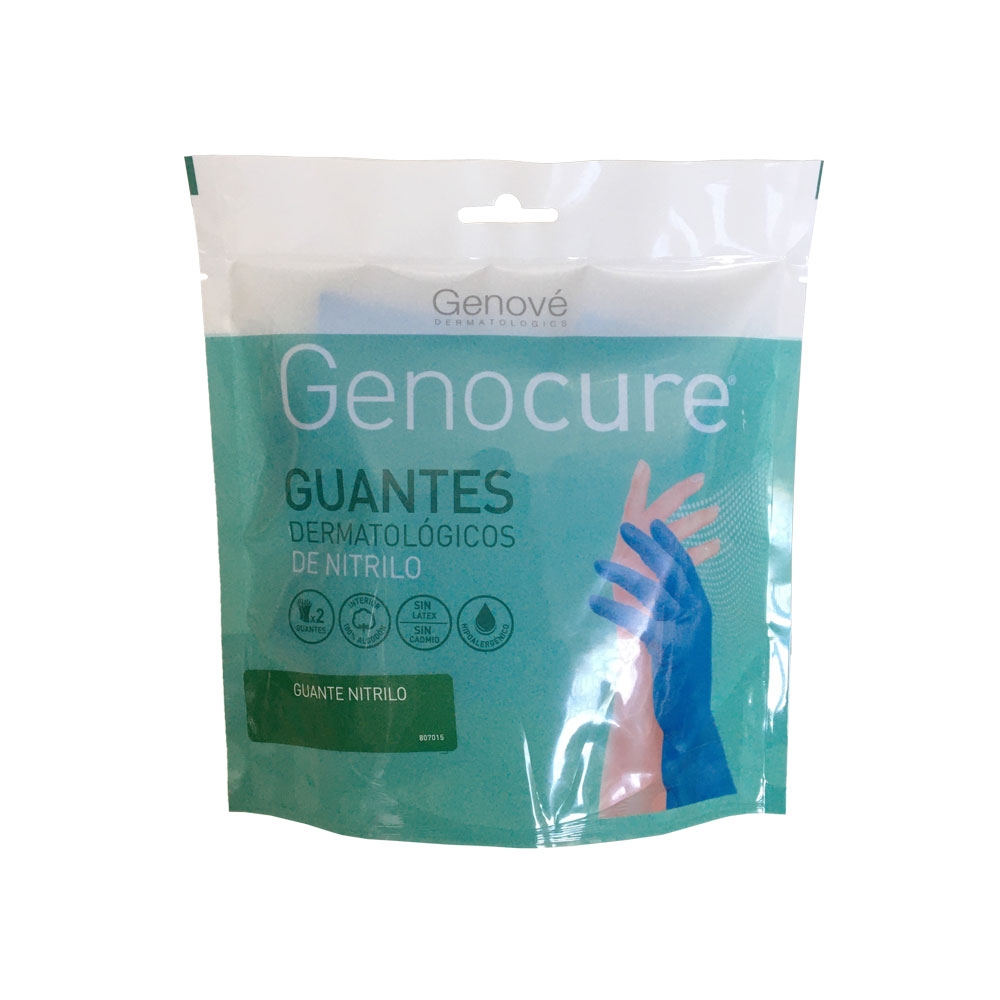 Genocure Guantes de Nitrilo reutilizables Talla L 1 par