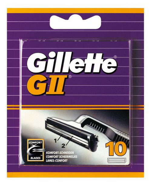 Gillette GII Recambio Cuchillas 10 uds