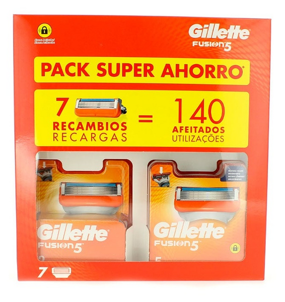 Gillette Pack Ahorro Recambios Fusion5 7 Uds