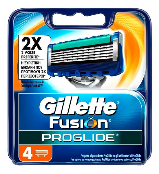 Gillette Recambios Fusion5 Proglide Manual 4 Uds