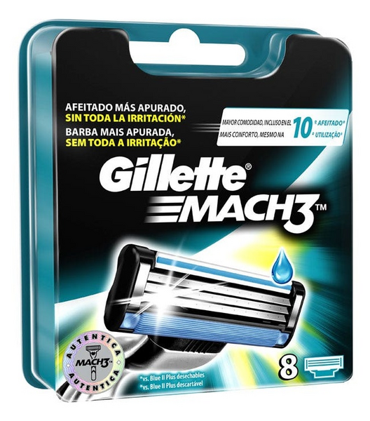 Gillette Recambios Mach3 8 Uds