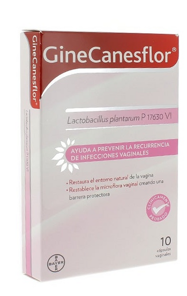 Gine-canestén Ginecanesflor Vaginales 10 Cápsulas