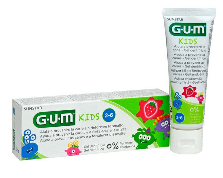 Gum Kids Pasta Dentífrica 2-6 Años Sabor Fresa 50 ml