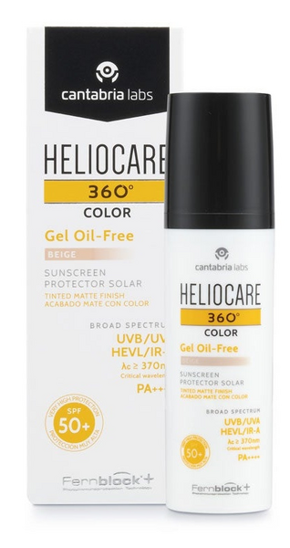 Heliocare 360 Gel Oil Free SPF50+Color Beige 50 ml