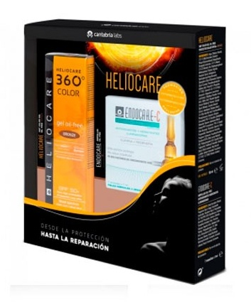Heliocare 360º Gel Oil-Free Bronze + Endocare-C
