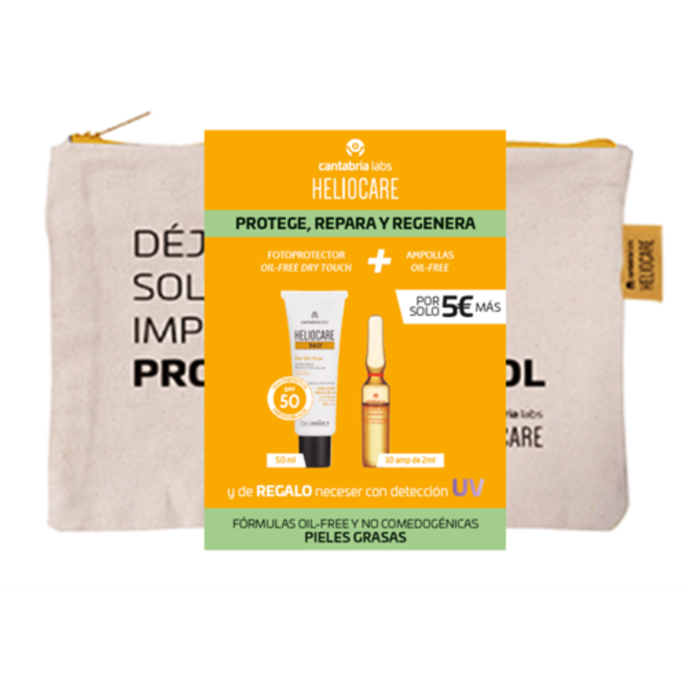 Heliocare 360º Pack Gel Oil Free 50ml + Endo Radiance 10 ampollas