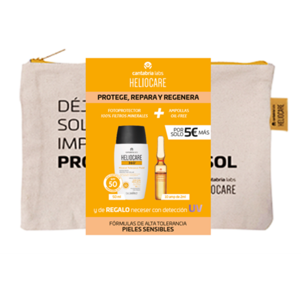 Heliocare 360º Pack Mineral Tolerance + Endo Radiance 10 ampollas