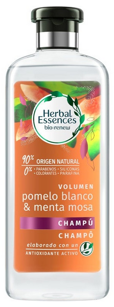 Herbal Essence Champú Brillo Pomelo Blanco y Menta Mosa 400 ml