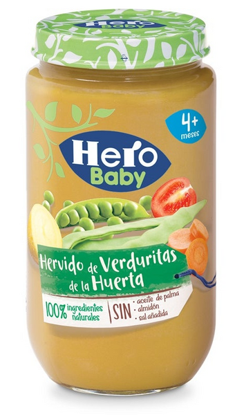 Hero Baby Tarrito Hervido de Verduras de la Huerta 235 gr