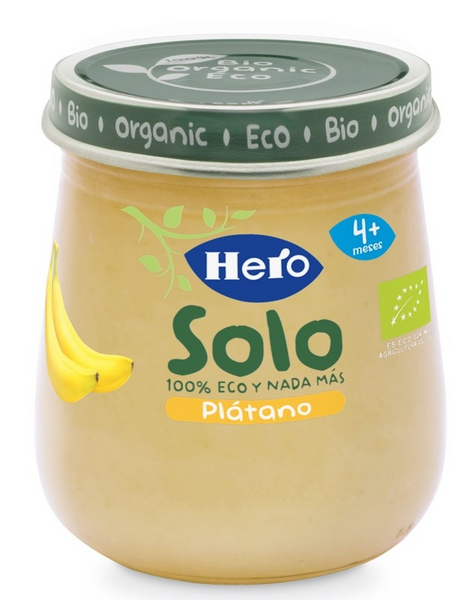 Hero Solo Tarrito Plátano 120 gr