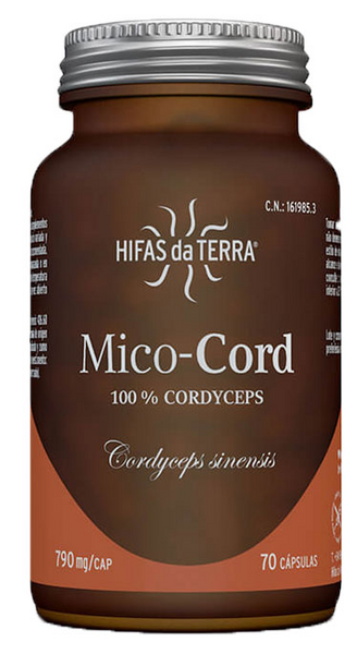 Hifas da terra Mico Cord Extracto de Cordyceps Hifas da Terra 70 cápsulas