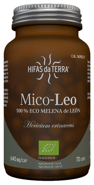 Hifas da terra Mico Leo Extracto de Melena de León Hifas da Terra 70 cápsulas