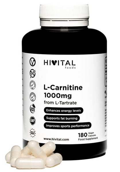 Hivital L-Carnitina 1000 mg 180 Cápsulas