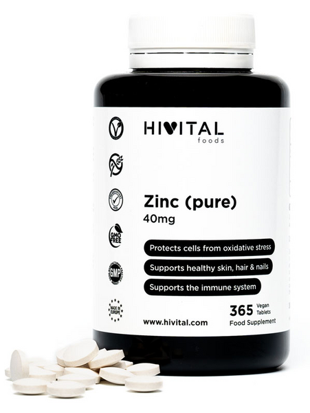 Hivital Zinc Puro  365 Comprimidos 40 mg