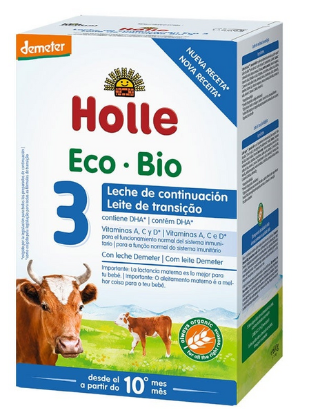 Holle Eco-Bio Leche de Continuación 3 +10 m 600 gr