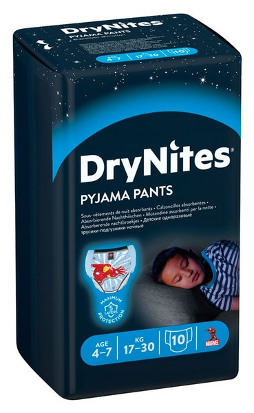 Huggies Pañales DryNites Niño 4-7 años 10 Uds