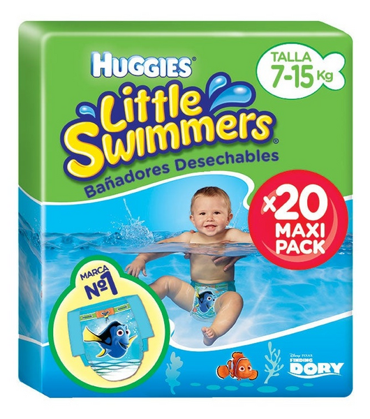Huggies Pañales Little Swimmers Talla M 7-15 Kg 20 Uds