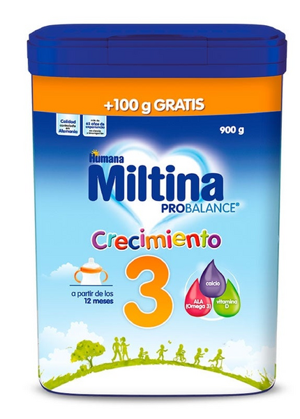 Humana Baby Miltina Probalance 3 Leche de Crecimiento 900 gr