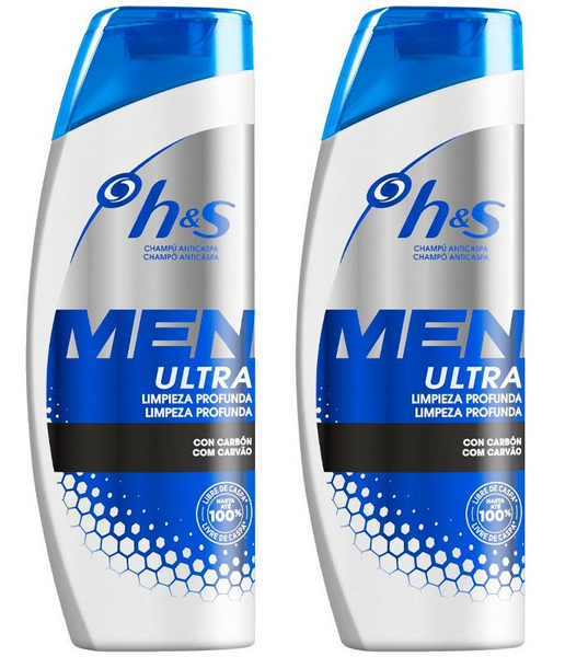 H&S Champú Men Ultra Limpieza Profunda 2x300 ml