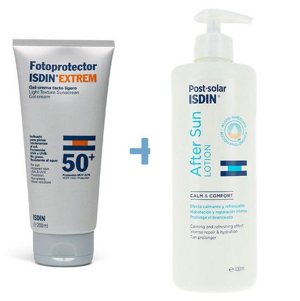 Isdin Fotoprotector Extrem 50+ Gel 250 ml + AfterSun 400 ml