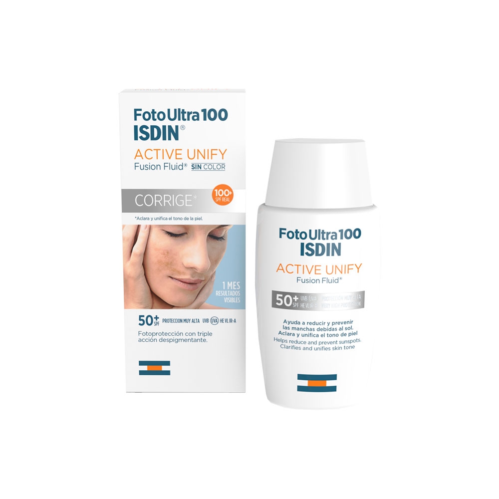 ISDIN Fusion Fluid Foto Lutra 100 Active Unify SPF50+ 50 ml