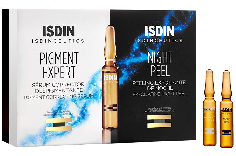 Isdin Isdinceutics Día y Noche Antimanchas 10 Ampollas Despigmentantes + 10 Peeling