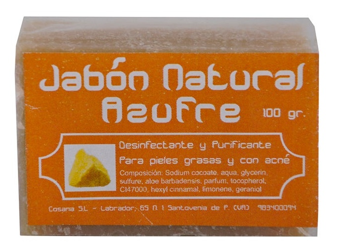 Jabon Natural de Azufre 100 gr