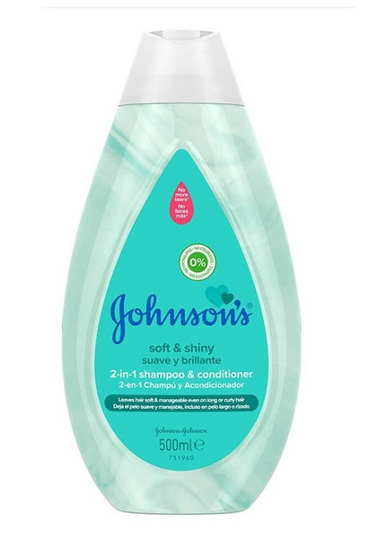Johnson's Baby Soft & Shiny Champú y Acondicionador 2 En 1 500 ml