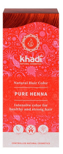 Khadi Henna Natural 100% pura Rojo 100 gr