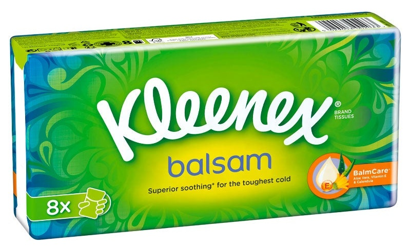 Kleenex Pañuelos Bolsillo Balsam 8 Uds